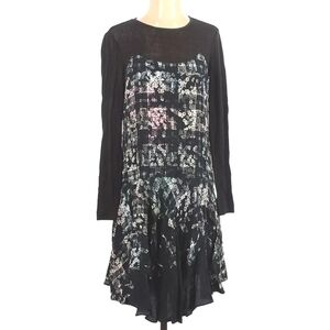 Tibi Floral Viscose A-line‎ Midi Dress